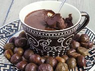 Рецепта Мус от шоколад и кестени от консерва